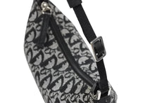 画像をギャラリービューアに読み込む, Christian Dior クリスチャンディオール ワンショルダーバッグ トロッター キャンバス レザー ブラック グレー 美品 中古 4b008659