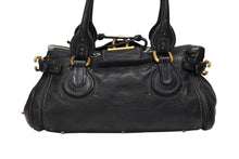 画像をギャラリービューアに読み込む, Chloe クロエ ハンドバッグ パディントン ワンショルダーバッグ ブラック レザー B19FG0 ゴールド金具 美品 中古 4b008661