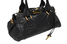 画像をギャラリービューアに読み込む, Chloe クロエ ハンドバッグ パディントン ワンショルダーバッグ ブラック レザー B19FG0 ゴールド金具 美品 中古 4b008661