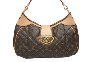 新品同様 LOUIS VUITTON ルイヴィトン シティバッグPM ワンショルダーバッグ M41435 モノグラムエトワール ブラウン 中古 4b008664