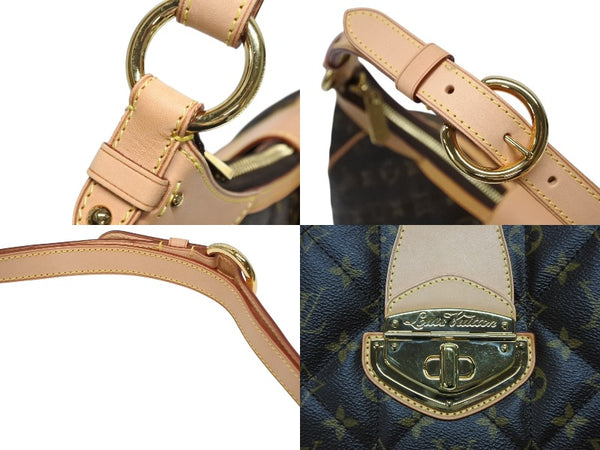 新品同様 LOUIS VUITTON ルイヴィトン シティバッグPM ワンショルダーバッグ M41435 モノグラムエトワール ブラウン 中古 4b008664