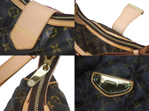 新品同様 LOUIS VUITTON ルイヴィトン シティバッグPM ワンショルダーバッグ M41435 モノグラムエトワール ブラウン 中古 4b008664