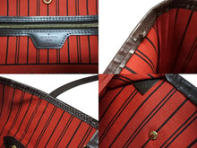 画像をギャラリービューアに読み込む, LOUIS VUITTON ルイヴィトン ダミエ ネヴァーフルMM トートバッグ N51105 PVC レザー ブラウン ゴールド金具 美品 中古 4b008669