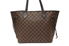 画像をギャラリービューアに読み込む, LOUIS VUITTON ルイヴィトン ダミエ ネヴァーフルMM トートバッグ N51105 PVC レザー ブラウン ゴールド金具 美品 中古 4b008669