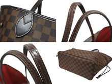 画像をギャラリービューアに読み込む, LOUIS VUITTON ルイヴィトン ダミエ ネヴァーフルMM トートバッグ N51105 PVC レザー ブラウン ゴールド金具 美品 中古 4b008669
