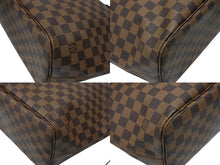 画像をギャラリービューアに読み込む, LOUIS VUITTON ルイヴィトン ダミエ ネヴァーフルMM トートバッグ N51105 PVC レザー ブラウン ゴールド金具 美品 中古 4b008669