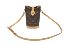 画像をギャラリービューアに読み込む, 極美品 LOUIS VUITTON ルイヴィトン フォールド ミー ポーチ ショルダーバッグ M80874 モノグラム キャンバス ヌメ革 中古 4b008670