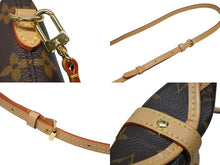 画像をギャラリービューアに読み込む, 極美品 LOUIS VUITTON ルイヴィトン フォールド ミー ポーチ ショルダーバッグ M80874 モノグラム キャンバス ヌメ革 中古 4b008670