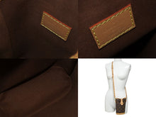 画像をギャラリービューアに読み込む, 極美品 LOUIS VUITTON ルイヴィトン フォールド ミー ポーチ ショルダーバッグ M80874 モノグラム キャンバス ヌメ革 中古 4b008670