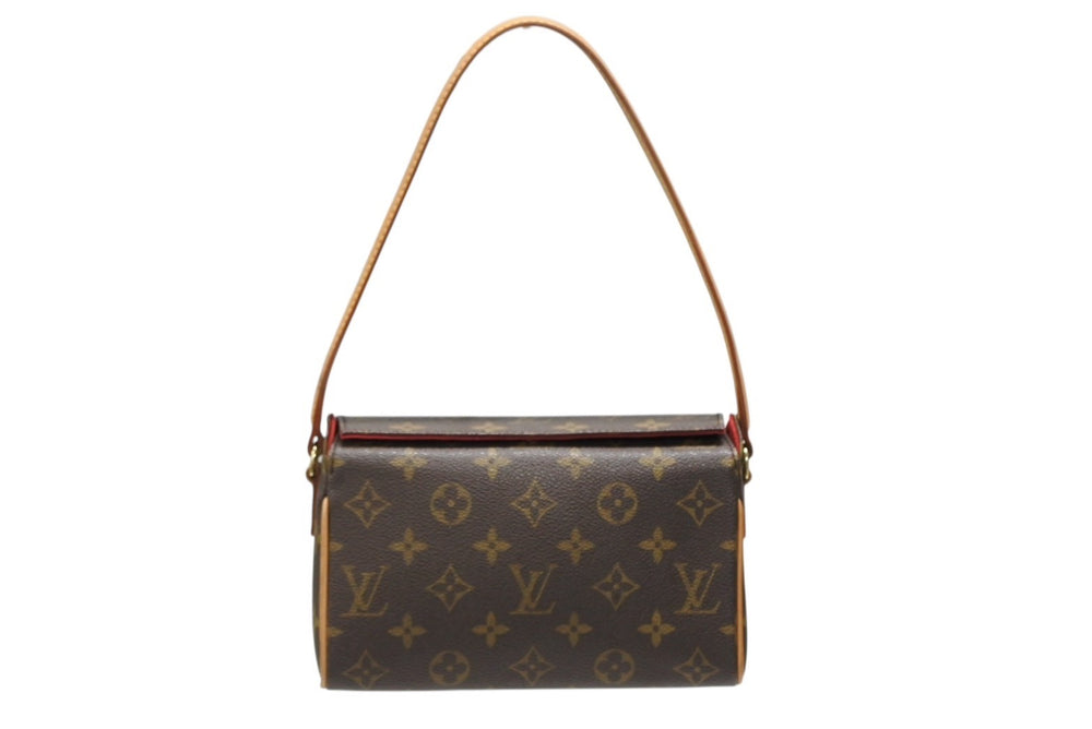 LOUIS VUITTON Handbag Recital Monogram Canvas M51900 Gold Hardware Brown Good Condition Used 4b008671