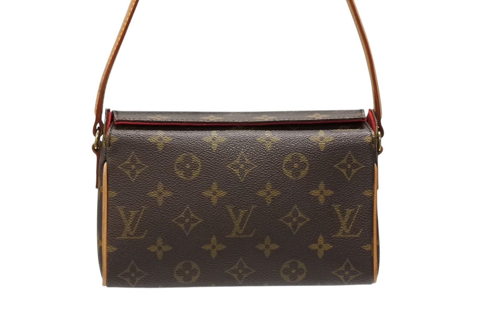 LOUIS VUITTON Handbag Recital Monogram Canvas M51900 Gold Hardware Brown Good Condition Used 4b008671