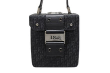 画像をギャラリービューアに読み込む, Christian Dior クリスチャンディオール バニティ ハンドバッグ ストリートシック トロッター ジャガード レザー 美品 中古 4b008675