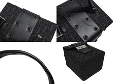 画像をギャラリービューアに読み込む, Christian Dior クリスチャンディオール バニティ ハンドバッグ ストリートシック トロッター ジャガード レザー 美品 中古 4b008675