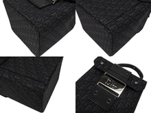 画像をギャラリービューアに読み込む, Christian Dior クリスチャンディオール バニティ ハンドバッグ ストリートシック トロッター ジャガード レザー 美品 中古 4b008675