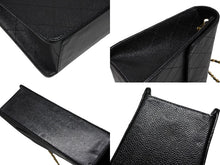 画像をギャラリービューアに読み込む, CHANEL シャネル デカマトラッセ 30 Sフラップ Sチェーンショルダーバッグ 5番台 キャビアスキン ココマーク ゴールド金具 美品 中古 4b008679