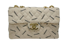画像をギャラリービューアに読み込む, 極美品 CHANEL シャネル デカマトラッセ34 Sフラップ Wチェーンショルダーバッグ 3番台 ココマーク キャンバス ゴールド金具 中古 4b008680