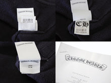 画像をギャラリービューアに読み込む, 新品未使用品 CHROME HEARTS クロムハーツ Y NOT クロスパッチ付き スウェットハーフパンツ ショーツ ネイビー サイズL 中古 4b008685