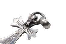 画像をギャラリービューアに読み込む, CHROME HEARTS クロムハーツ スモールCHクロス ベイル ペンダントトップ 重量23.8g シルバー 1991/Sterling刻印 美品 中古 4b008688