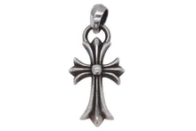画像をギャラリービューアに読み込む, CHROME HEARTS クロムハーツ スモールCHクロス ベイル ペンダントトップ 重量23.8g シルバー 1991/Sterling刻印 美品 中古 4b008688