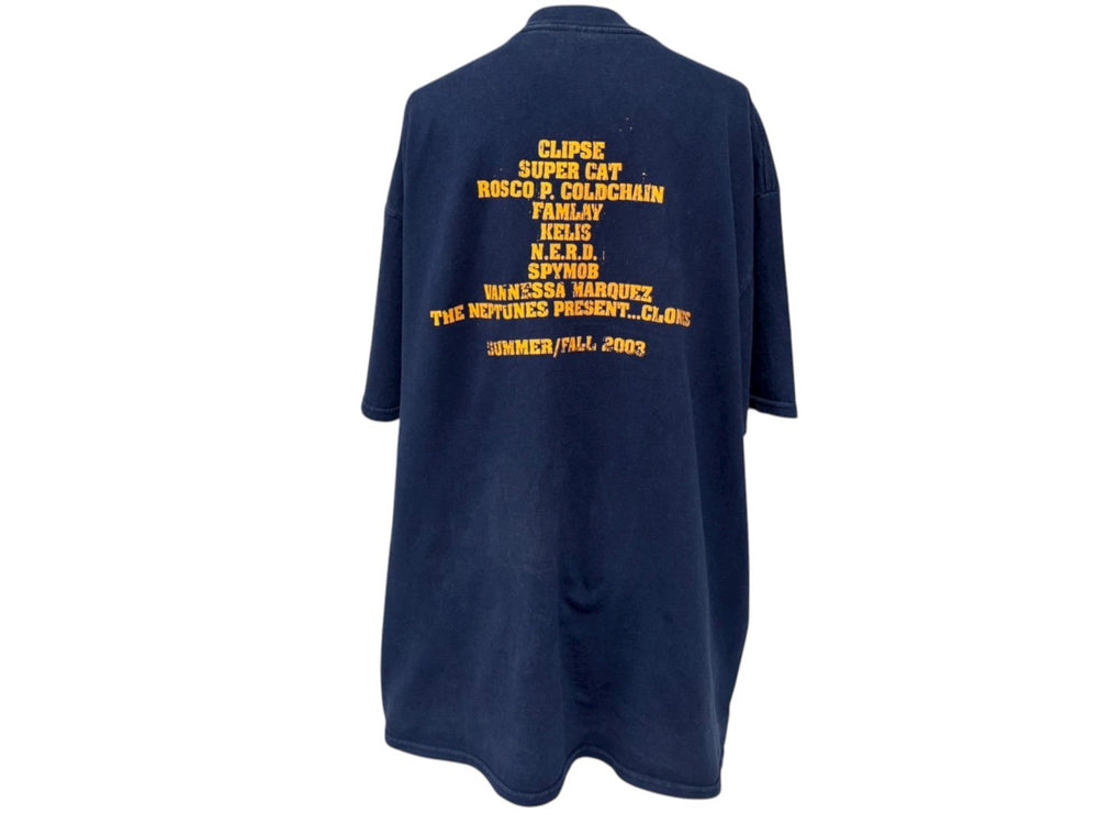 VINTAGE ヴィンテージ STAR TRAK スタートラック 半袖Tシャツ サイズXL ファレル ウィリアムス N.E.R.D 2003年 美品 中古 4b008691