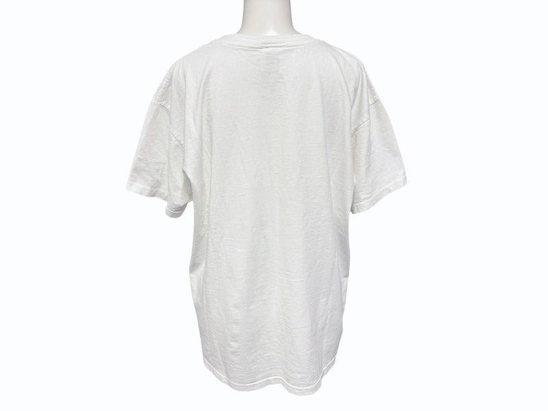 Very Good Condition VINTAGE Vintage 90's VOGUE MAGAZINE Vogue Magazine Short Sleeve T-Shirt Size L White Blue Used 4b008692