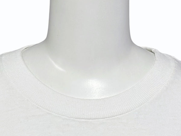 Very Good Condition VINTAGE Vintage 90's VOGUE MAGAZINE Vogue Magazine Short Sleeve T-Shirt Size L White Blue Used 4b008692