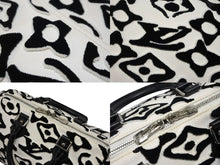 画像をギャラリービューアに読み込む, 極美品 LOUIS VUITTON ルイヴィトン スピーディー バンドリエール25 M45563 タフテッドモノグラム ブラック ホワイト シルバー金具 中古 4b008693