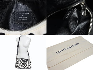 極美品 LOUIS VUITTON ルイヴィトン スピーディー バンドリエール25 M45563 タフテッドモノグラム ブラック ホワイト シルバー金具 中古 4b008693