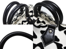 画像をギャラリービューアに読み込む, 極美品 LOUIS VUITTON ルイヴィトン スピーディー バンドリエール25 M45563 タフテッドモノグラム ブラック ホワイト シルバー金具 中古 4b008693