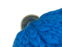 画像をギャラリービューアに読み込む, 未使用 CHROME HEARTS クロムハーツ クロスパッチ ニットキャップ ビーニー カシミヤ レザー シルバー925 パープル ブルー 中古 4b008696