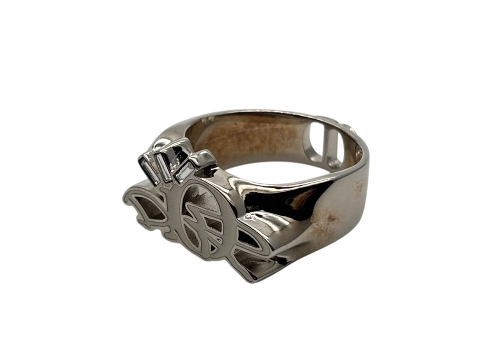 Very Good Condition DIOR Cactus Jack Travis Scott Ring Size S 8.4g Silver White Used 4b008708
