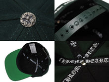 画像をギャラリービューアに読み込む, 新品未使用 CHROME HEARTS クロムハーツ HAT 6 PANEL CAP ON FIELD BSBL CH刺繍 ベースボールキャップ ONE SIZE グリーン 中古 4b008716