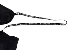 画像をギャラリービューアに読み込む, 新品未使用 CHROME HEARTS クロムハーツ SHIRT W A LA MODE シルクキャミソール サイズL ブラック シルバー925 ロゴストラップ 中古 4b008717