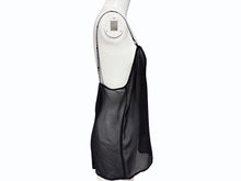 画像をギャラリービューアに読み込む, 新品未使用 CHROME HEARTS クロムハーツ SHIRT W A LA MODE シルクキャミソール サイズM ブラック シルバー925 ロゴストラップ 中古 4b008718