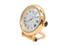 画像をギャラリービューアに読み込む, CARTIER カルティエ DIABOLO ディアボロ 置き時計 テーブルクロック 6606 重量約201.2g ケース61mm クォーツ シルバー文字盤 美品 中古 4b008722