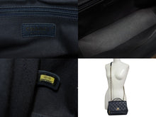 画像をギャラリービューアに読み込む, 極美品 CHANEL シャネル ビジネスアフィニティ マトラッセ チェーンショルダーバッグ スモール 30番台 ネイビー キャビアスキン ゴールド金具 中古 4b008727