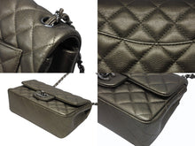 画像をギャラリービューアに読み込む, 極美品 CHANEL シャネル ミニマトラッセ20 Sフラップ Sチェーンショルダーバッグ 23番台 ココマーク キャビアスキン グレー 中古 4b008728