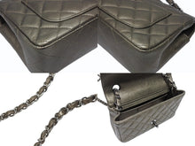画像をギャラリービューアに読み込む, 極美品 CHANEL シャネル ミニマトラッセ20 Sフラップ Sチェーンショルダーバッグ 23番台 ココマーク キャビアスキン グレー 中古 4b008728