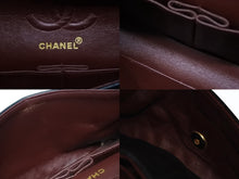 画像をギャラリービューアに読み込む, CHANEL シャネル Wフラップ マトラッセ チェーン ショルダーバッグ 1番台 ブラック ラムスキン ゴールド金具 美品 中古 4b008730