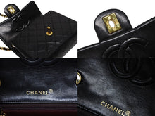 画像をギャラリービューアに読み込む, 極美品 CHANEL シャネル ミニマトラッセ 17 チェーンショルダーバッグ 1番台 ラムスキン ココマーク ブラック ゴールド金具 中古 4b008731