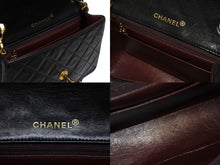 画像をギャラリービューアに読み込む, 極美品 CHANEL シャネル ミニマトラッセ 17 チェーンショルダーバッグ 1番台 ラムスキン ココマーク ブラック ゴールド金具 中古 4b008731