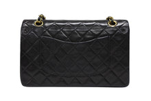 画像をギャラリービューアに読み込む, CHANEL シャネル マトラッセ25 Wフラップ Wチェーンショルダーバッグ 3番台 ラムスキン ココマーク ブラック 美品 中古 4b008732