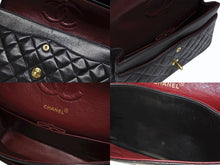 画像をギャラリービューアに読み込む, CHANEL シャネル マトラッセ25 Wフラップ Wチェーンショルダーバッグ 3番台 ラムスキン ココマーク ブラック 美品 中古 4b008732