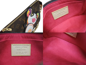 新品同様 LOUIS VUITTON ルイヴィトン LV×TM モノグラムパンダ ポシェットアクセソワール M13440 村上隆 ポーチ ブラウン 中古 4b008737
