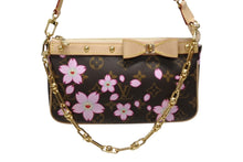 画像をギャラリービューアに読み込む, 新品未使用 LOUIS VUITTON ルイヴィトン 村上隆 LV × TM モノグラム チェリーブロッサム ポシェット・アクセソワール ハンドバッグ M13666 中古 4b0087