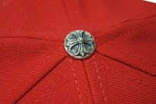 画像をギャラリービューアに読み込む, 新品未使用 CHROME HEARTS クロムハーツ HAT 6 PANEL CAP ON FIELD BSBL CH刺繍 ベースボールキャップ ONE SIZE レッド 中古 4b008741