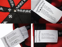 画像をギャラリービューアに読み込む, 新品未使用 CHROME HEARTS クロムハーツ HAT 6 PANEL CAP ON FIELD BSBL CH刺繍 ベースボールキャップ ONE SIZE レッド 中古 4b008741