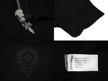 画像をギャラリービューアに読み込む, 新品未使用 CHROME HEARTS クロムハーツ SWTSHRT U FLC ZP HD ジップフーディー サイズL ブラック スクロールラベルロゴ 中古 4b008743