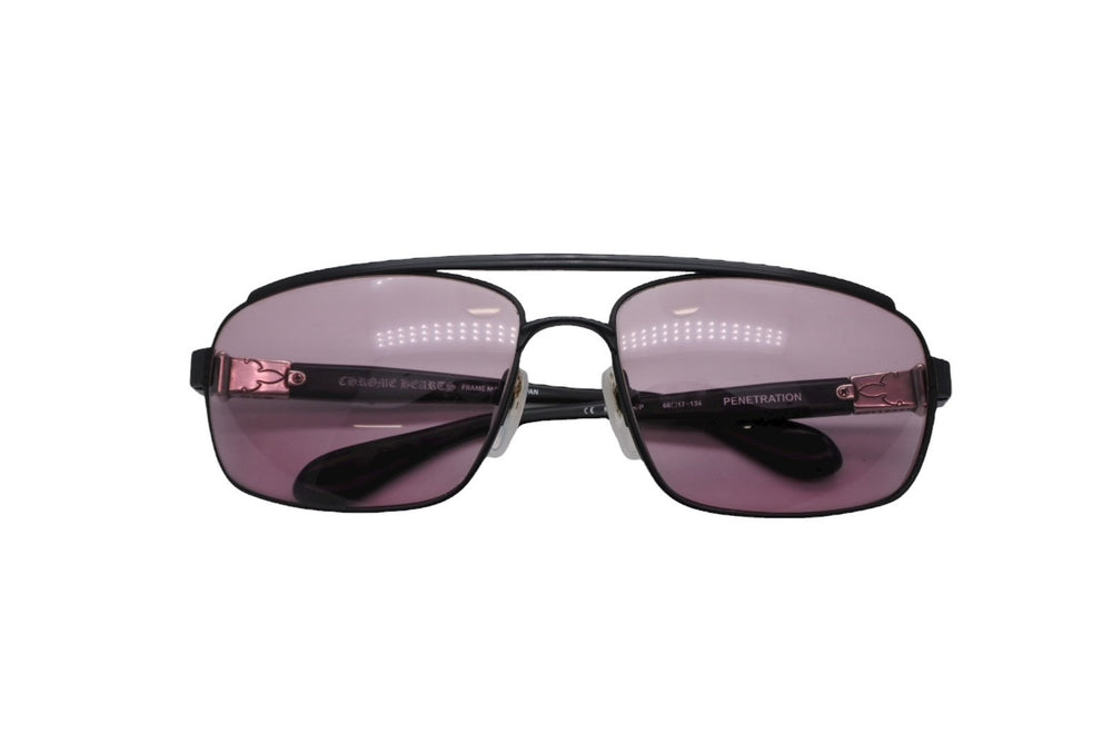CHROME HEARTS クロムハーツ PENETRATION ペネトレーション サングラス アイウェア サイズ66□17-134 フレアニー装飾 美品 中古 4b008746