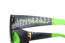 画像をギャラリービューアに読み込む, 極美品 LOUIS VUITTON ルイヴィトン LVグラフィティ マスク サングラス Z0242U ブラック グリーン スティーブン スプラウス 中古 4b008747